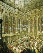 antonin dvorak a concert given by the young mozart in the redoutensaal of the schonbrunn palace in vienna oil painting